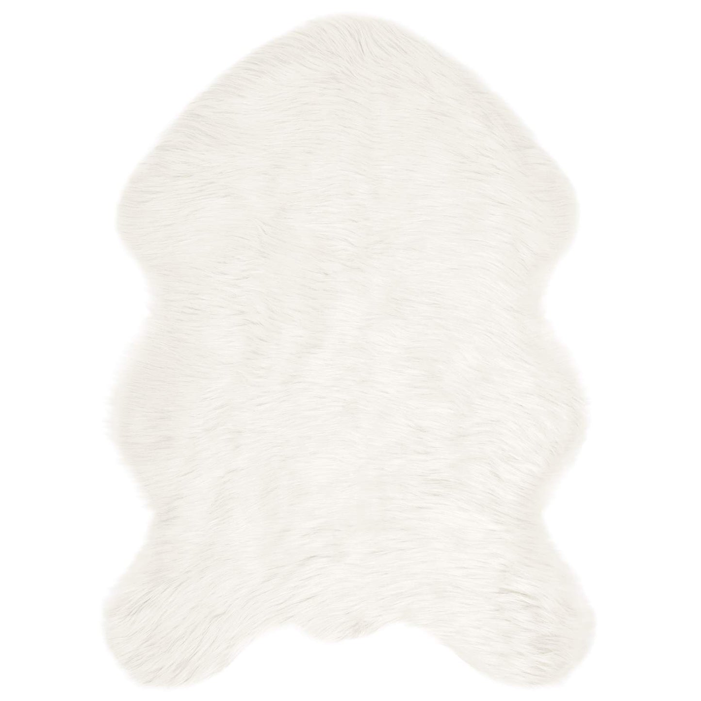 Fusk saueskinnteppe TAFALLA Hvit 60 x 90 cm Polyester