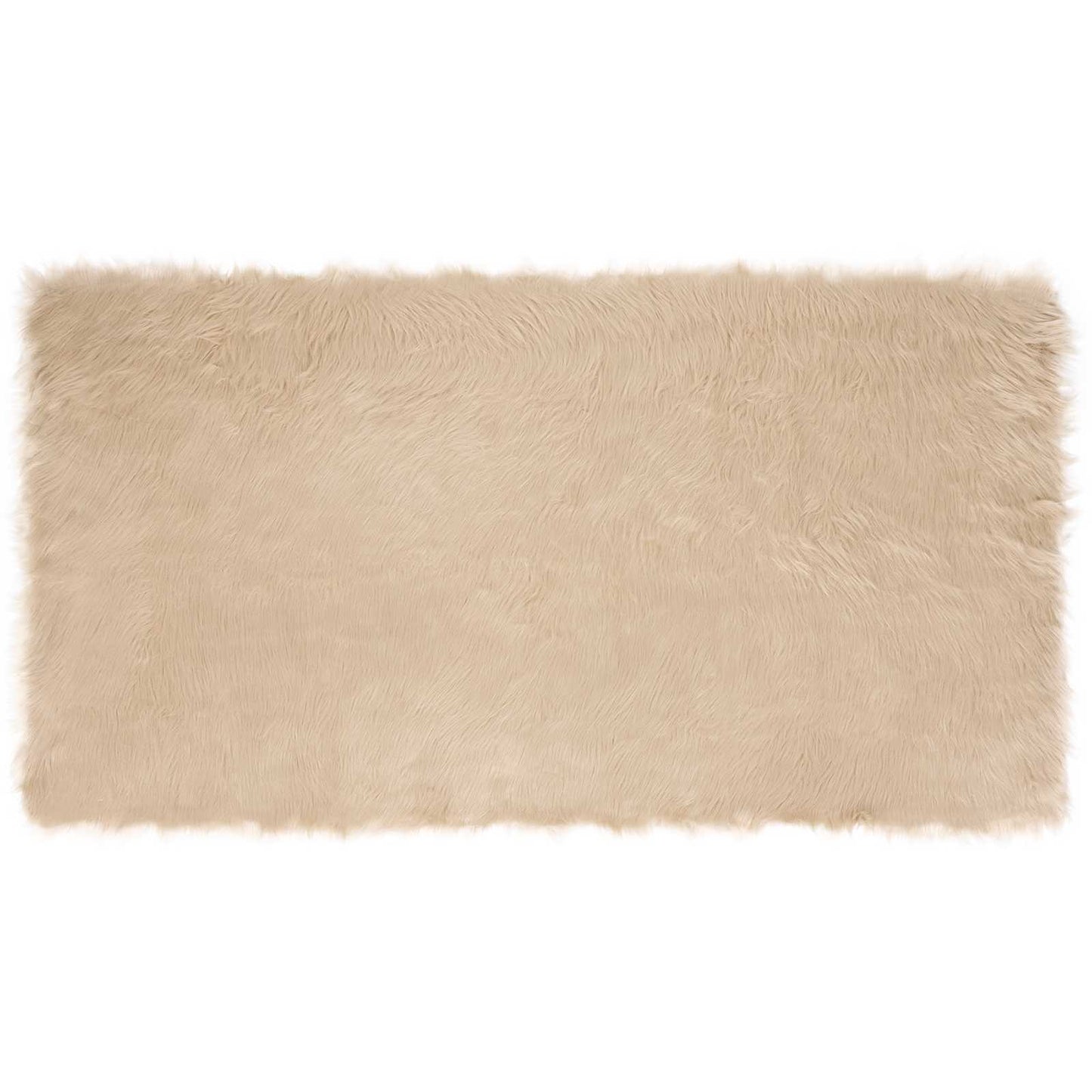 Fusk saueskinnteppe TAFALLA Beige 80 x 150 cm Polyester