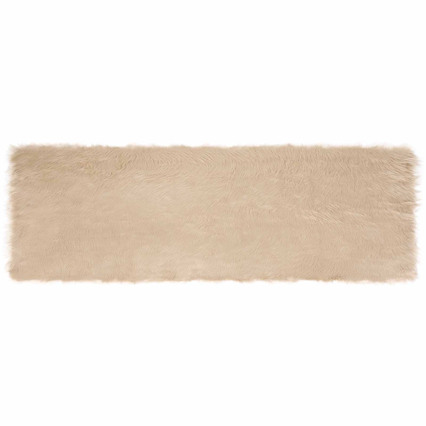Fusk saueskinnteppe TAFALLA Beige 80 x 250 cm Polyester