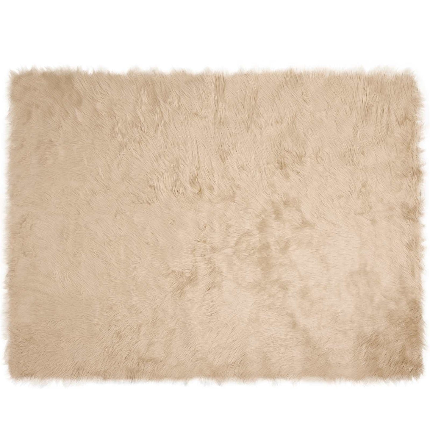 Fusk saueskinnteppe TAFALLA Beige 240 x 340 cm Polyester