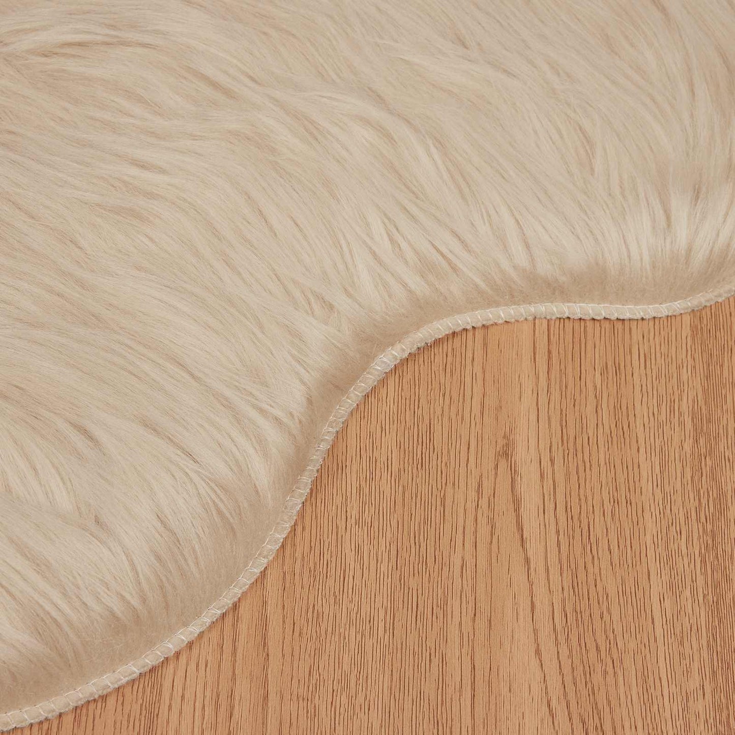 Fusk saueskinnteppe TAFALLA Beige 80 x 120 cm Polyester