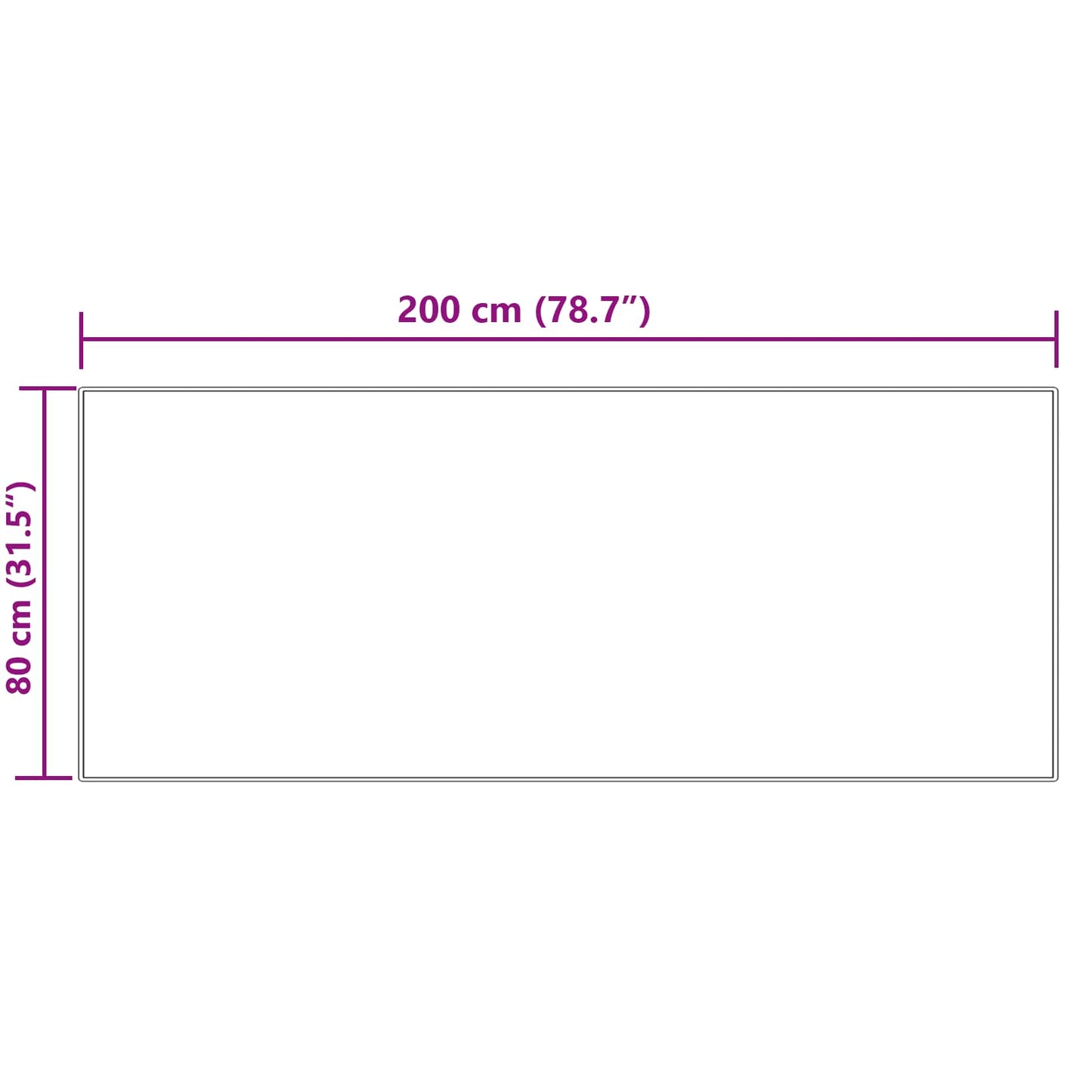 Fusk saueskinnteppe TAFALLA Krem 80 x 200 cm Polyester