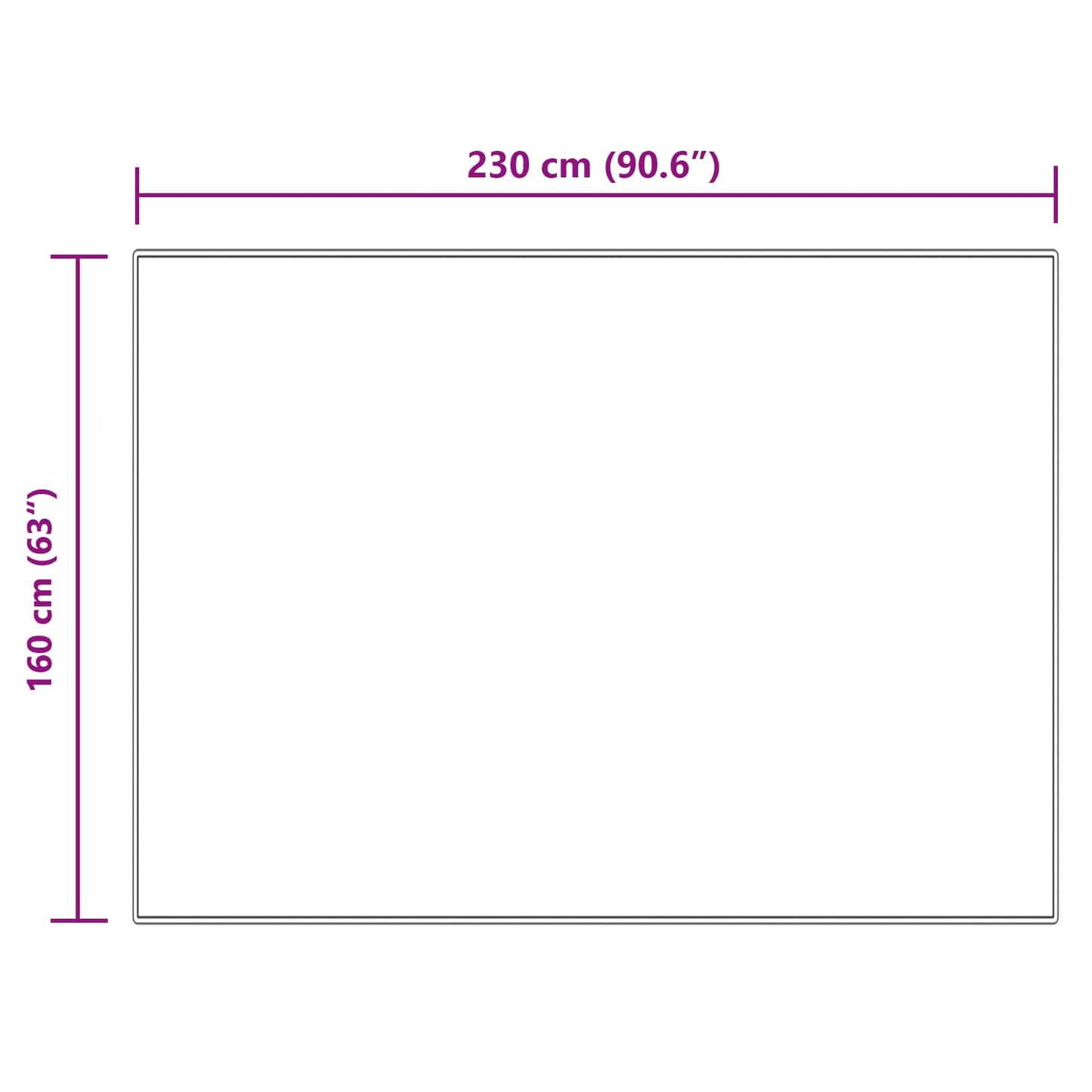 Fusk saueskinnteppe TAFALLA Krem 160 x 230 cm Polyester