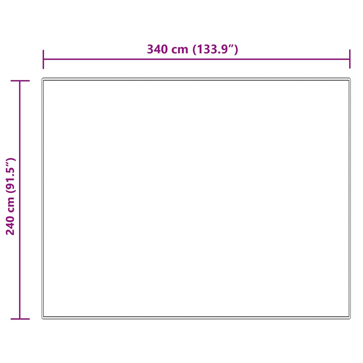 Fusk saueskinnteppe TAFALLA Krem 240 x 340 cm Polyester