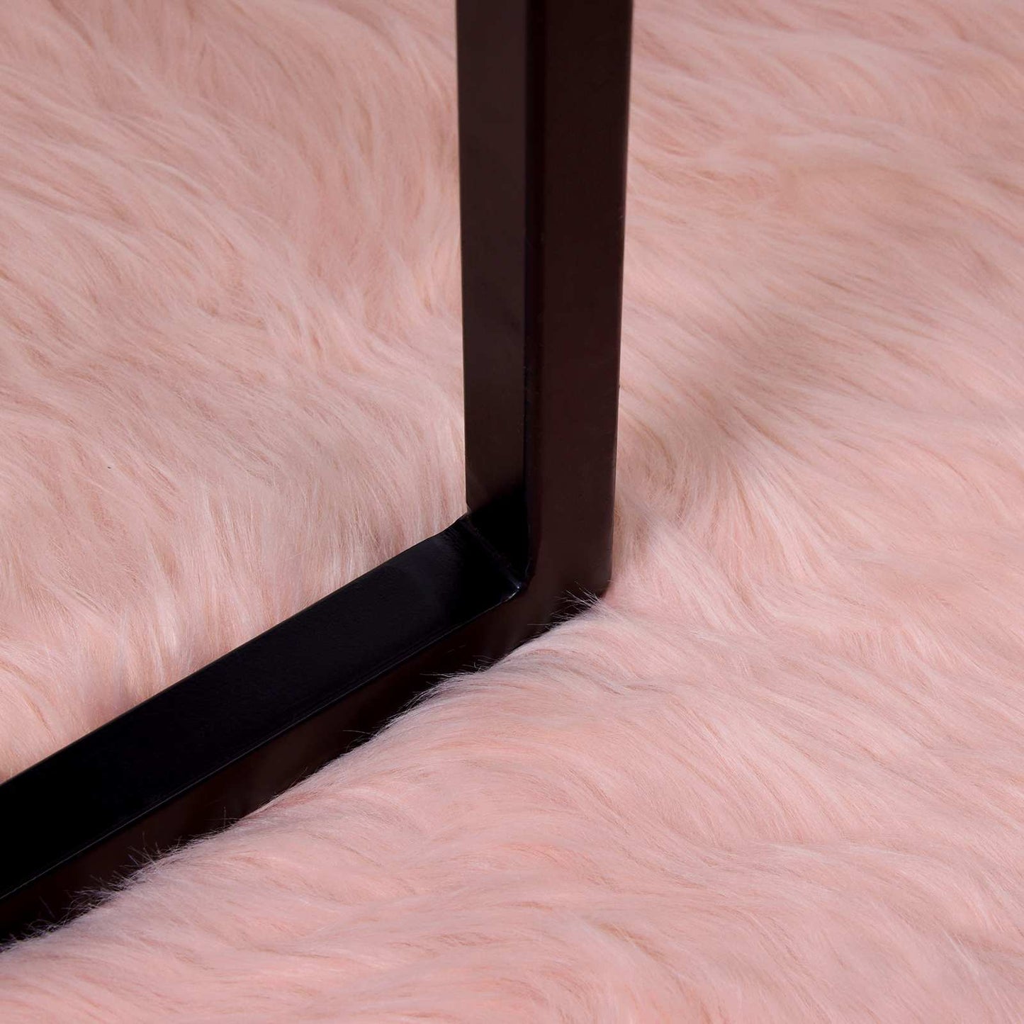 Faux Skinnmatte Tafalla Rosa 100 x 200 cm Polyester