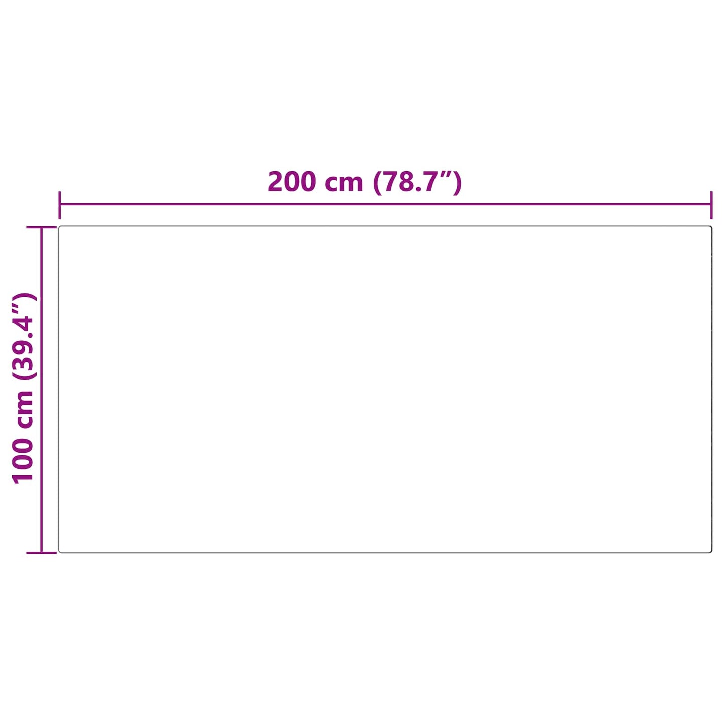 Faux Skinnmatte Tafalla Rosa 100 x 200 cm Polyester