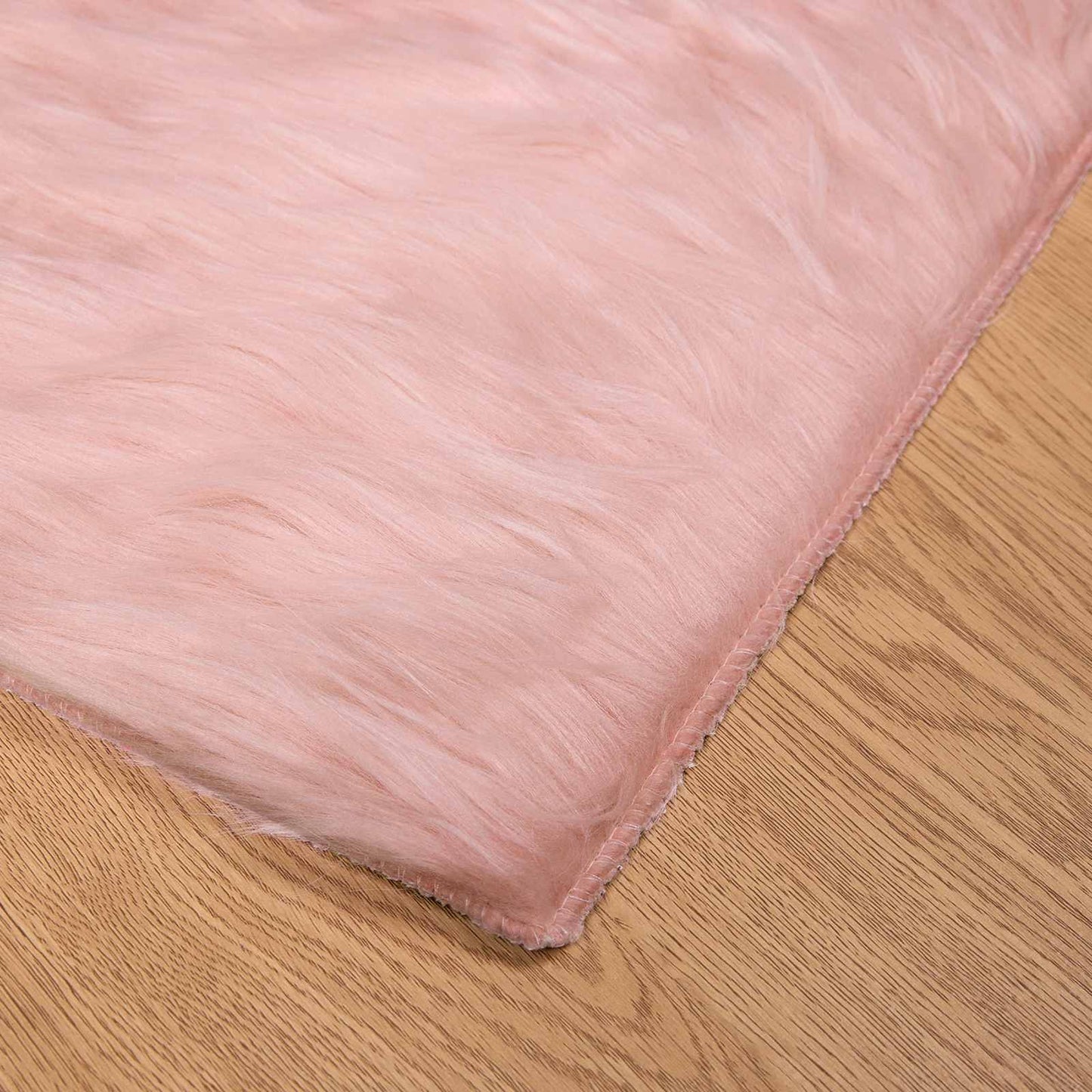 Fusk saueskinnteppe TAFALLA Rosa 200 x 280 cm Polyester