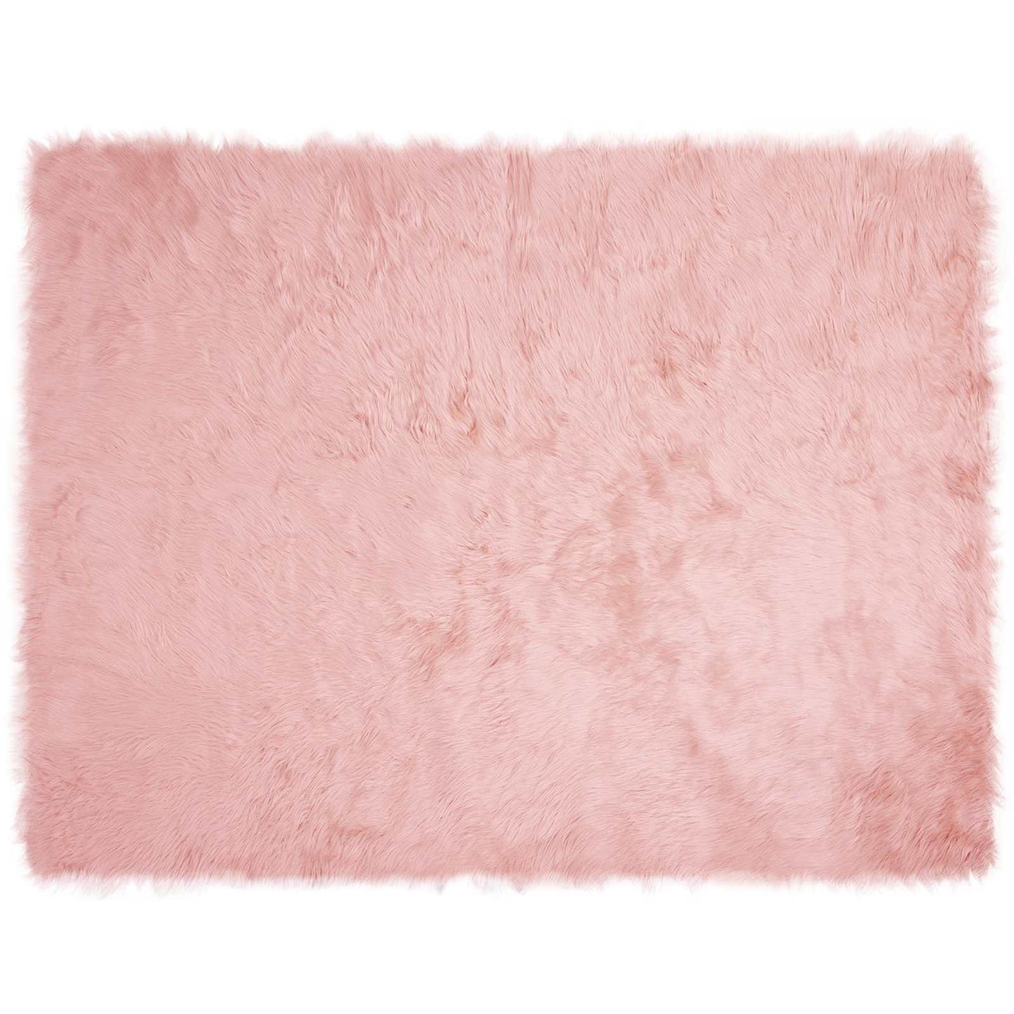 Fusk saueskinnteppe TAFALLA Rosa 240 x 340 cm Polyester