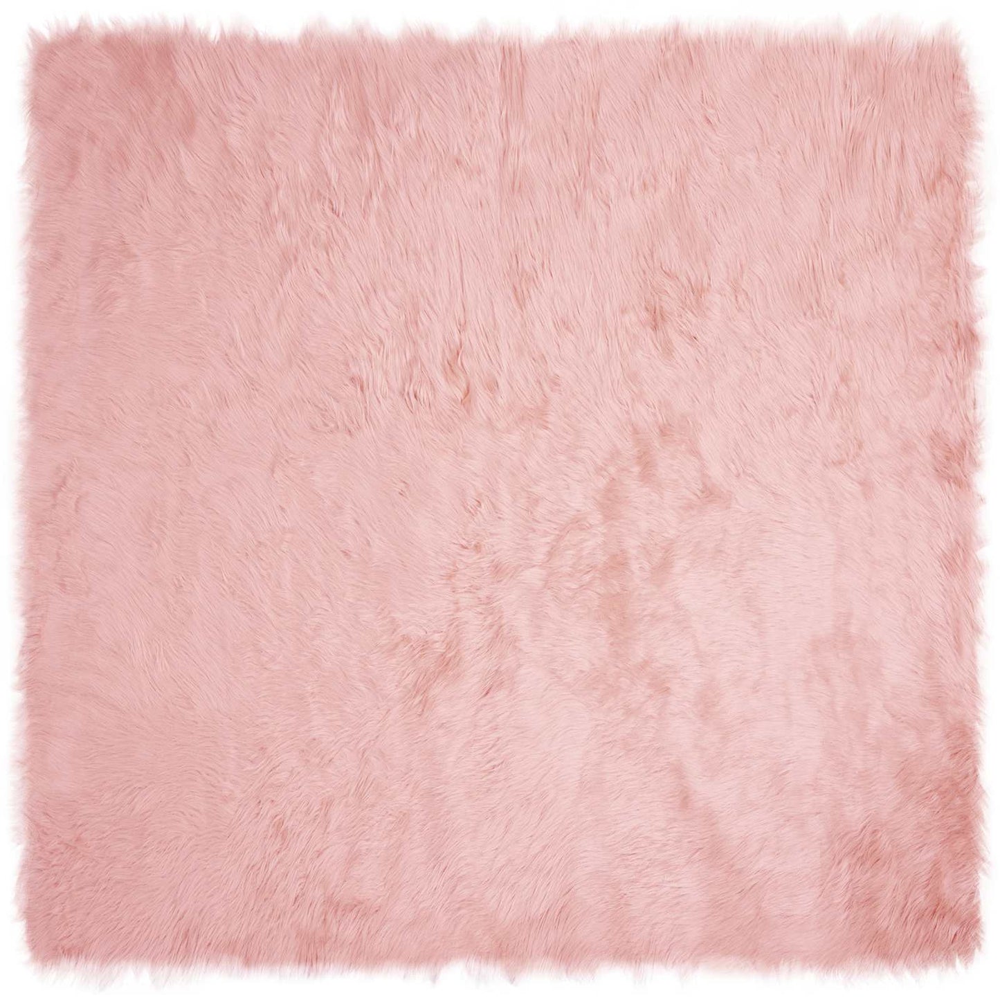 Fusk saueskinnteppe TAFALLA Rosa 240 x 240 cm Polyester