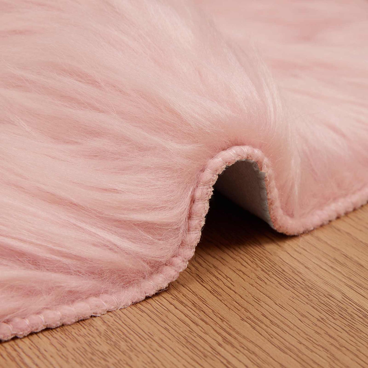Fusk saueskinnteppe TAFALLA Rosa 60 x 90 cm Polyester