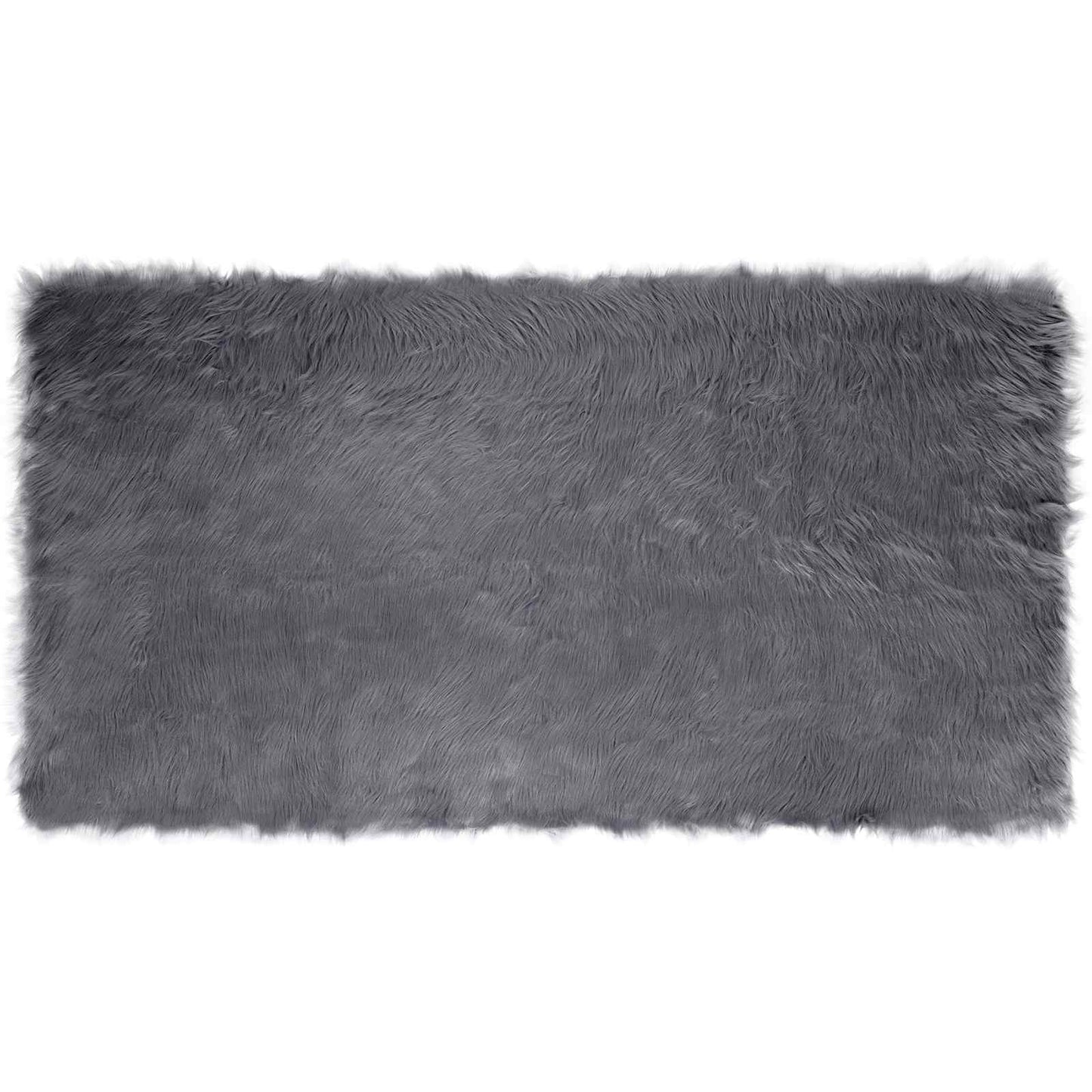 Fusk saueskinnteppe TAFALLA Antrasitt 60 x 110 cm Polyester