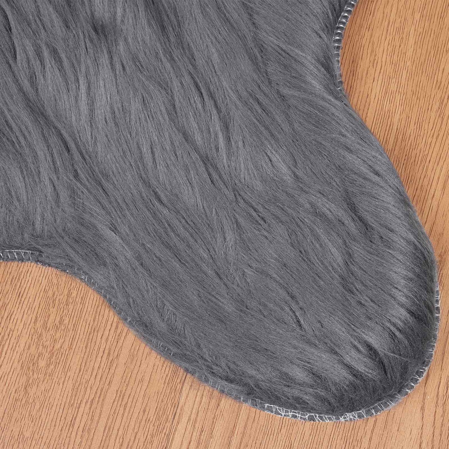 Fusk saueskinnteppe TAFALLA Antrasitt 50 x 80 cm Polyester