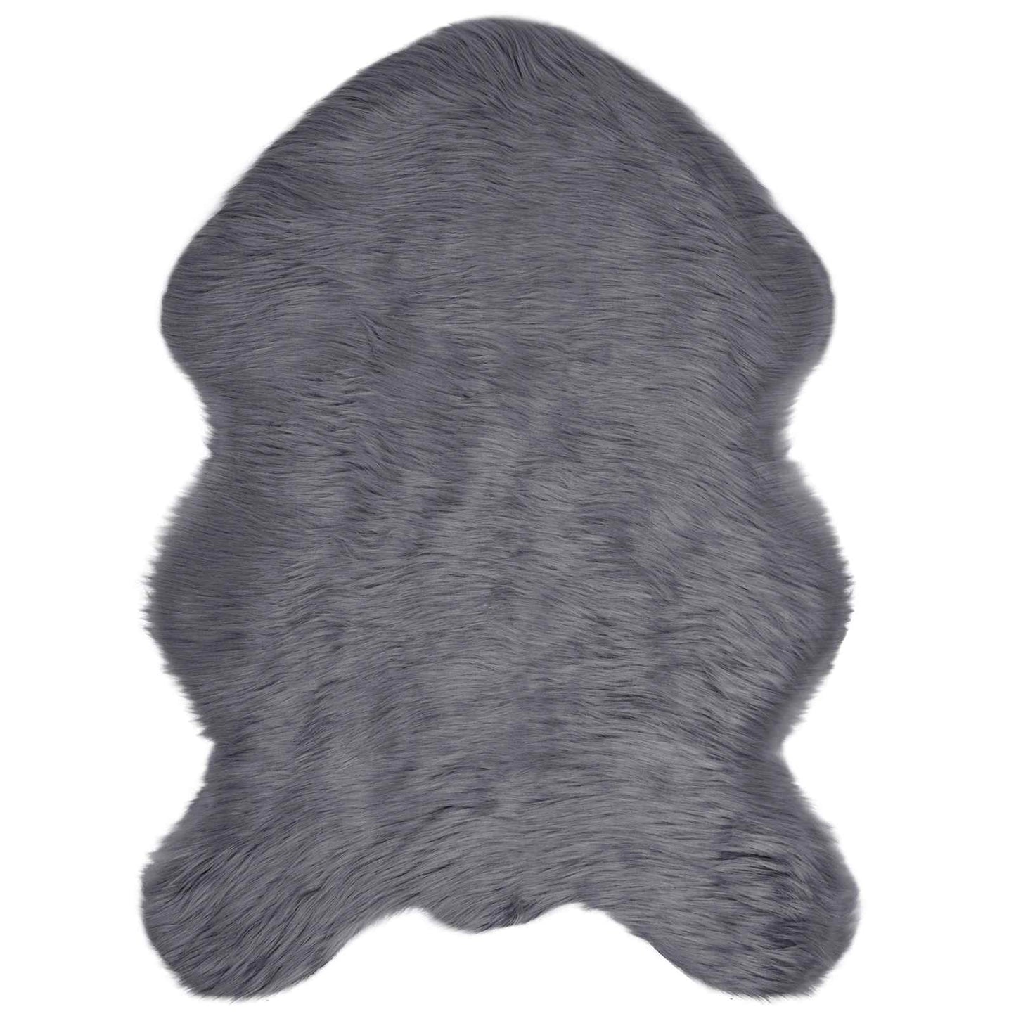 Fusk saueskinnteppe TAFALLA Antrasitt 60 x 90 cm Polyester