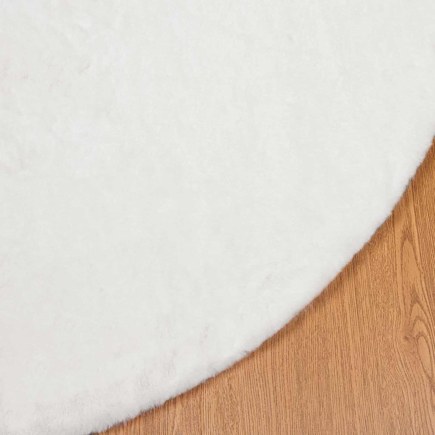 Skliikkerteppe i kunstig kaninpels OLITE Hvit Ø 120 cm
