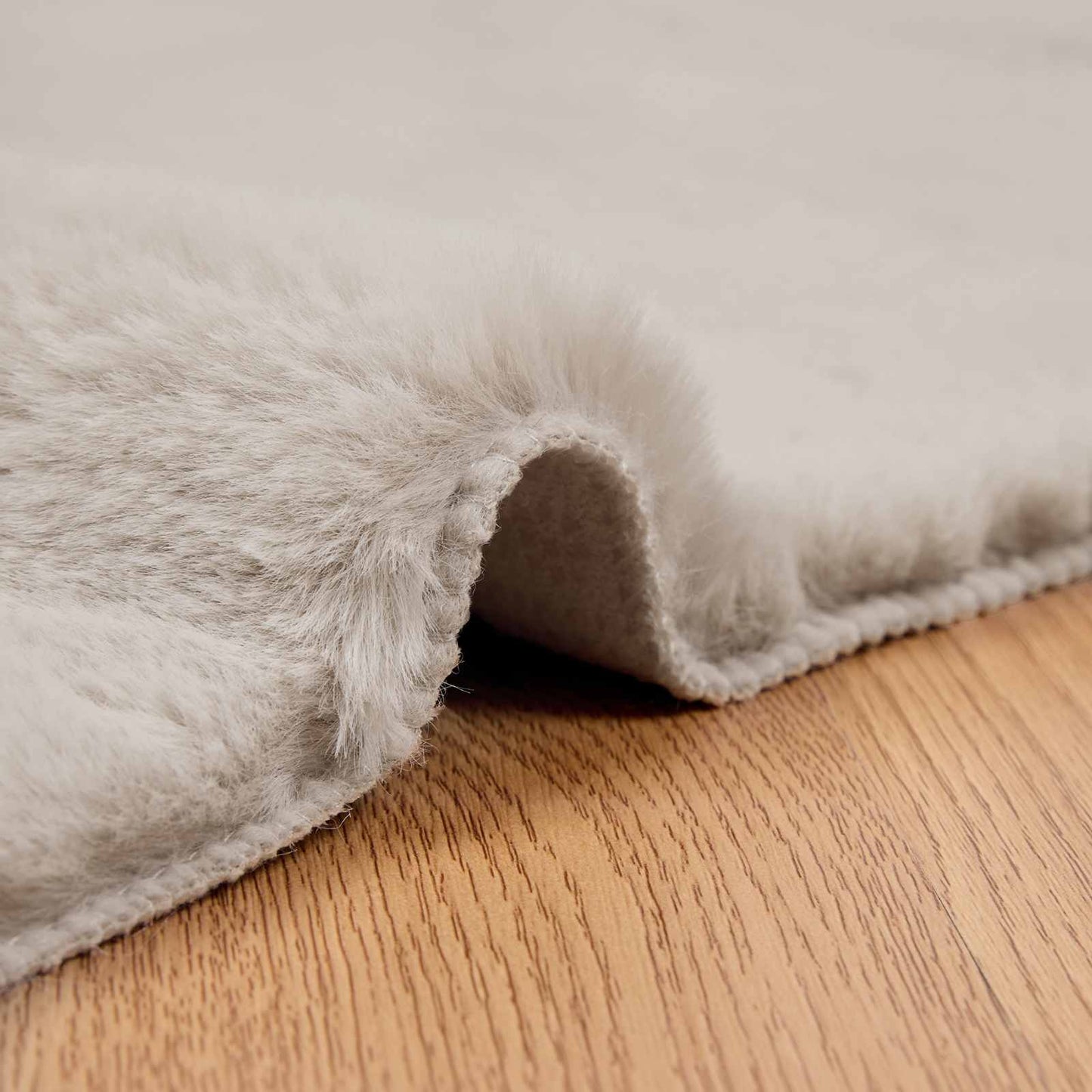 Skliikkerteppe i kunstig kaninpels OLITE Beige 160 x 230 cm