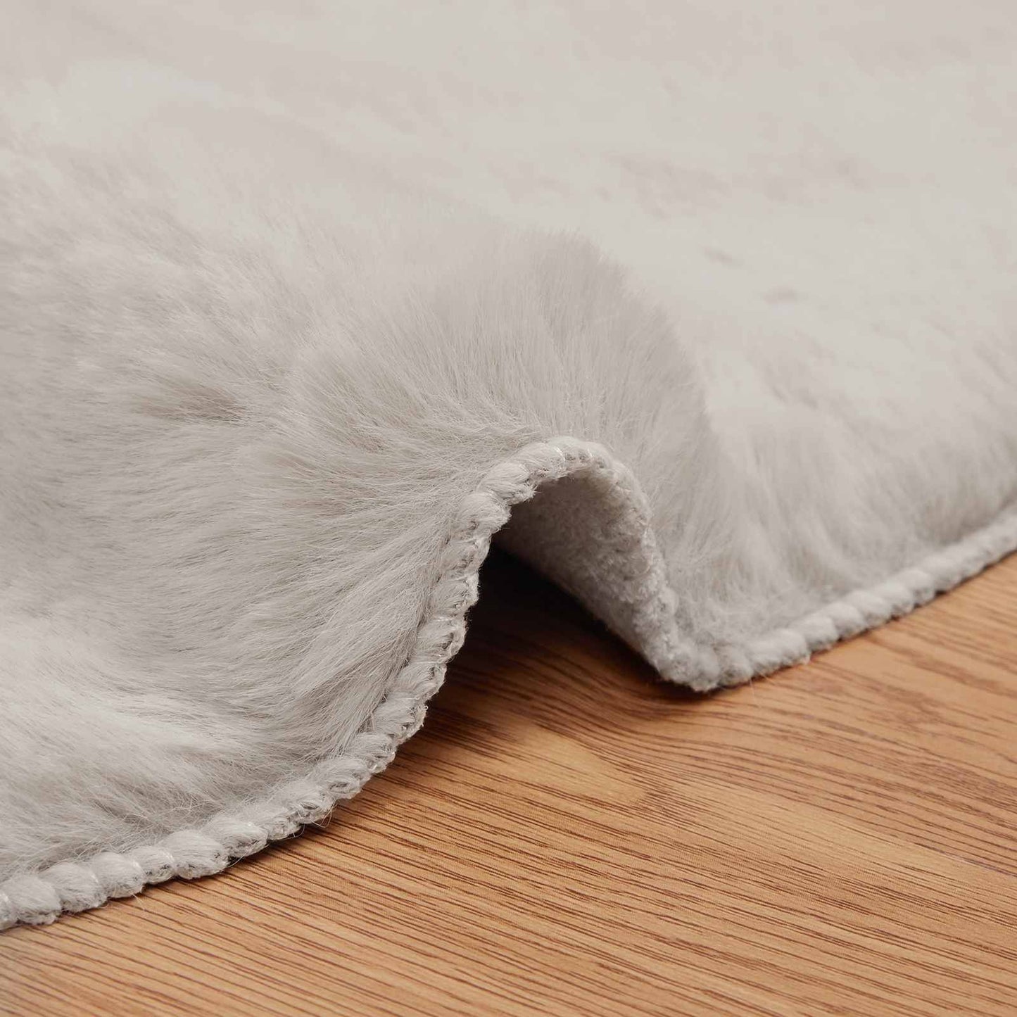 Skliikkerteppe i kunstig kaninpels OLITE Beige 80 x 120 cm