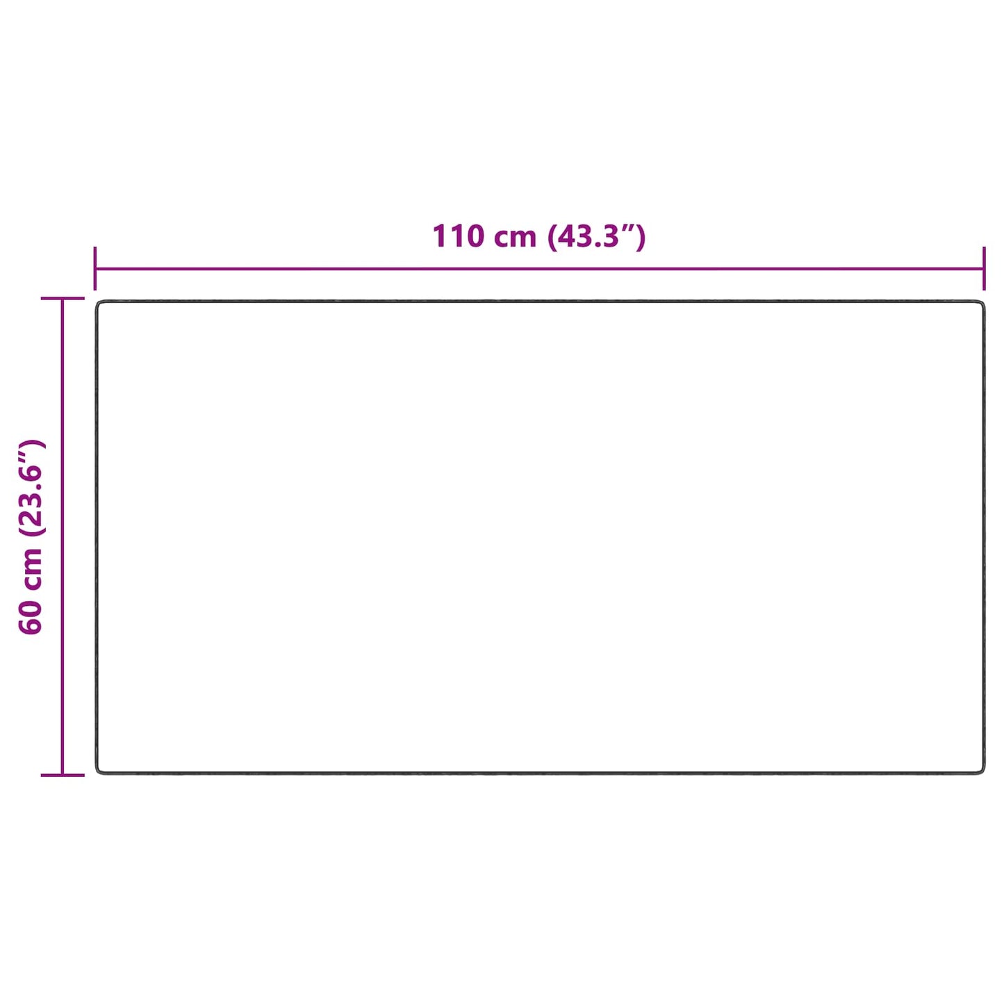 Skliikkerteppe i kunstig kaninpels OLITE Krem 60 x 110 cm