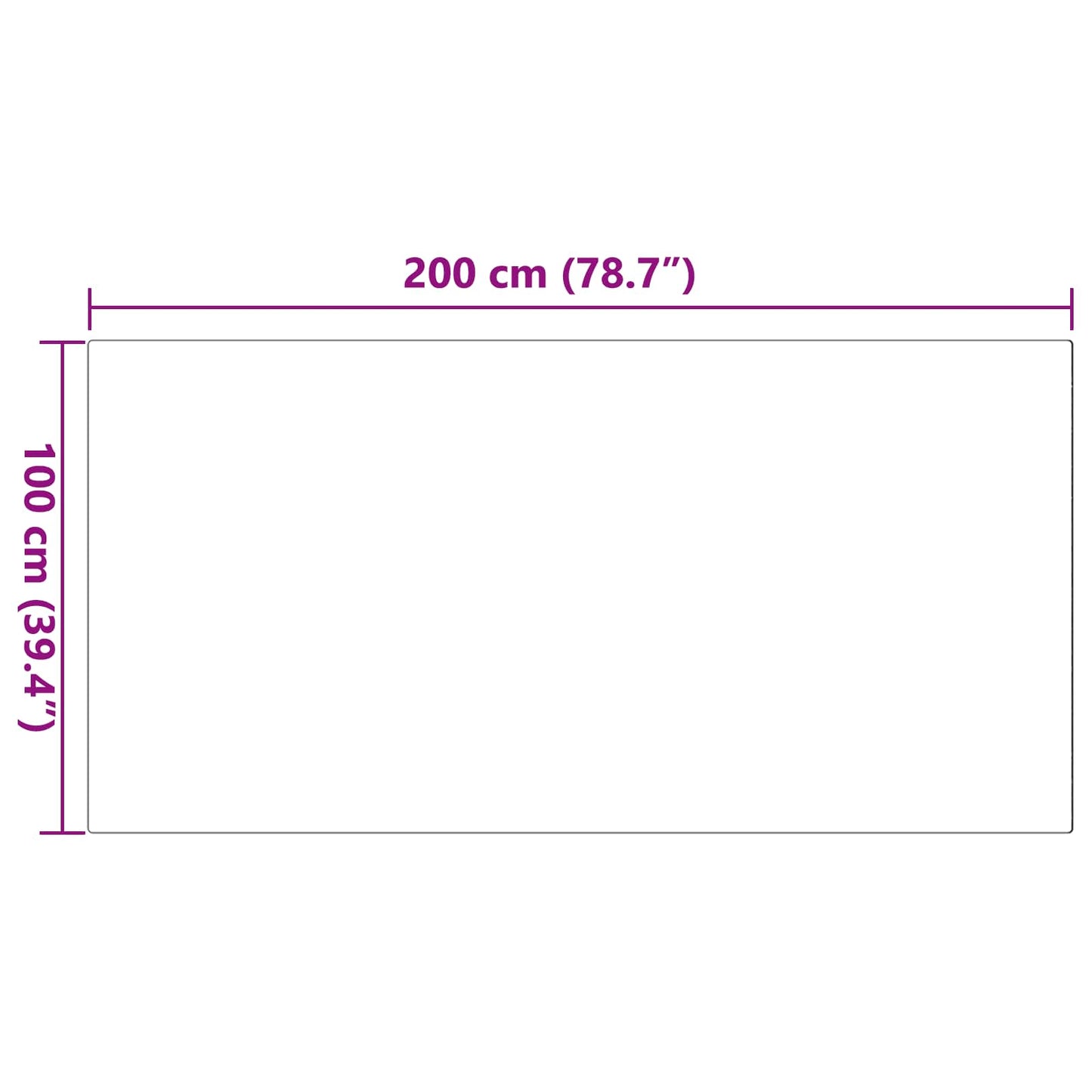 Skliikkerteppe i kunstig kaninpels OLITE Grå 100 x 200 cm