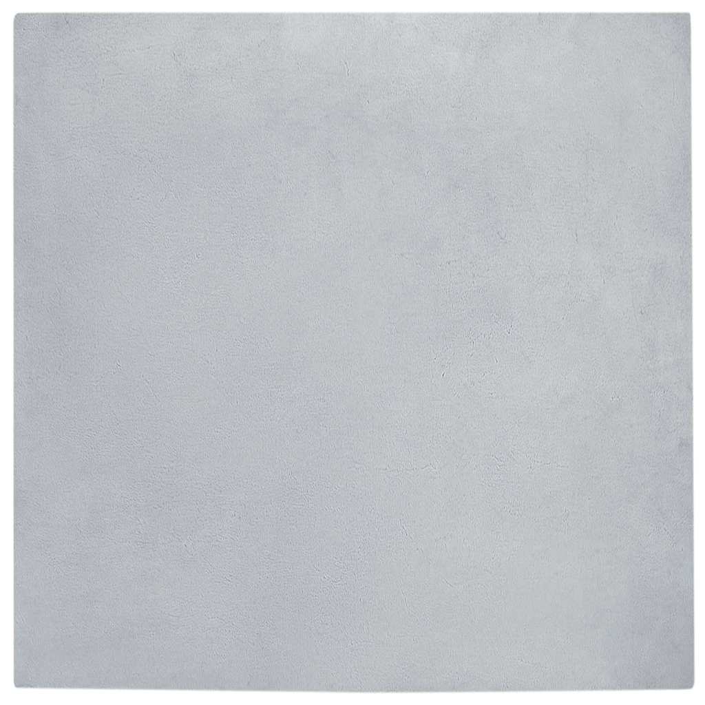 Skliikkerteppe i kunstig kaninpels OLITE Grå 200 x 200 cm