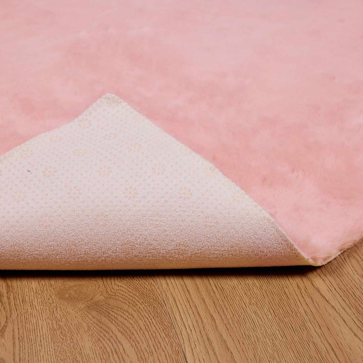 Skliikkerteppe i kunstig kaninpels OLITE Rosa 160 x 230 cm
