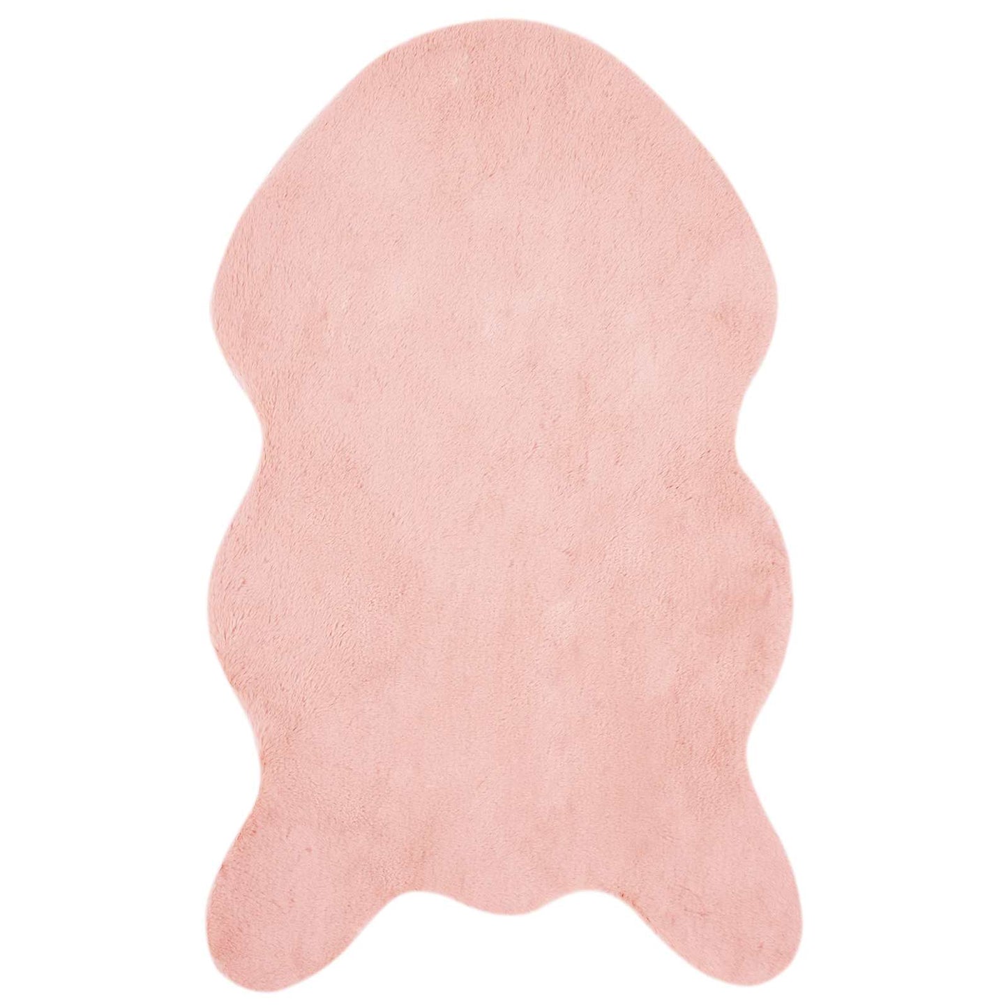 Skliikkerteppe i kunstig kaninpels OLITE Rosa 50 x 80 cm