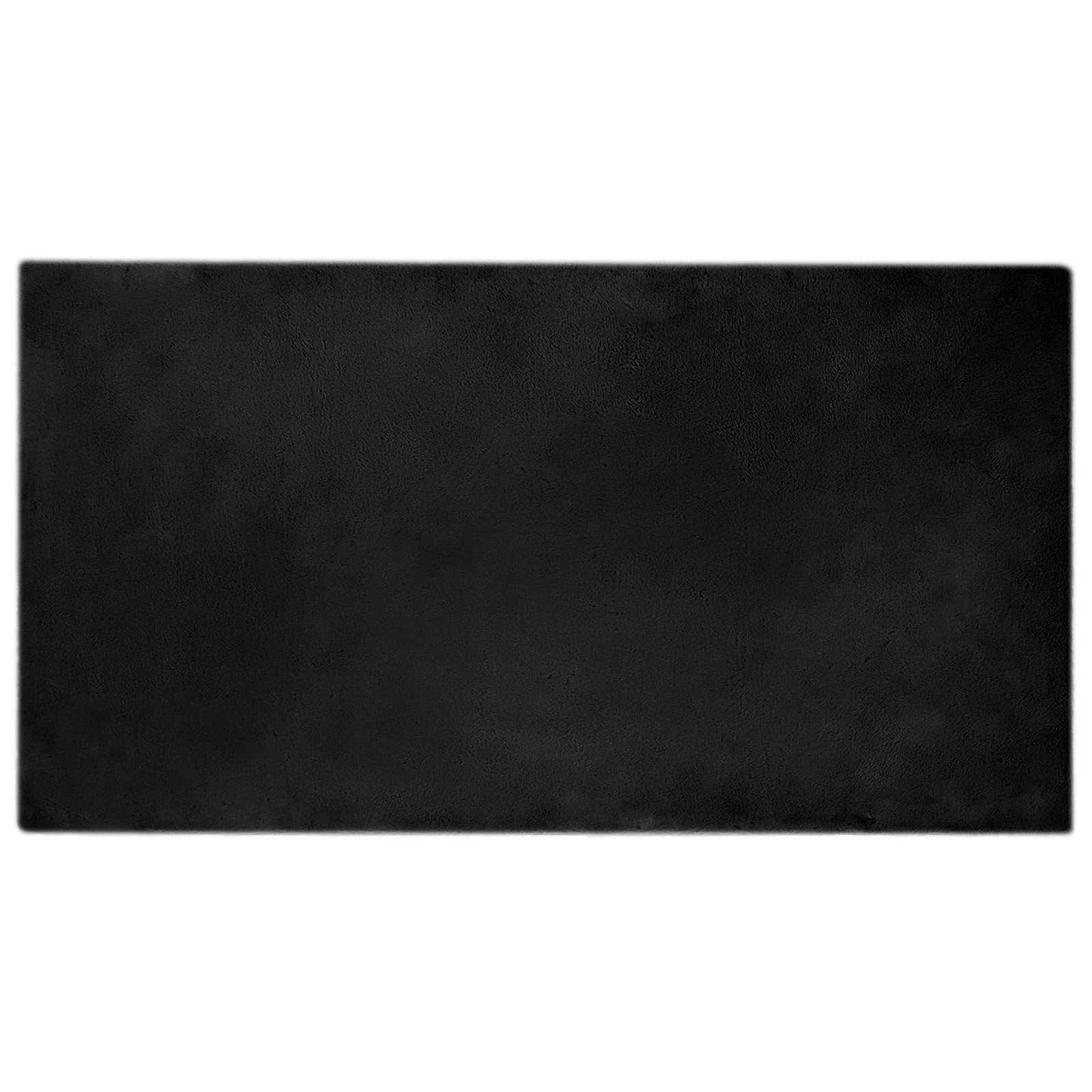 Skliikkerteppe i kunstig kaninpels OLITE Svart 80 x 150 cm
