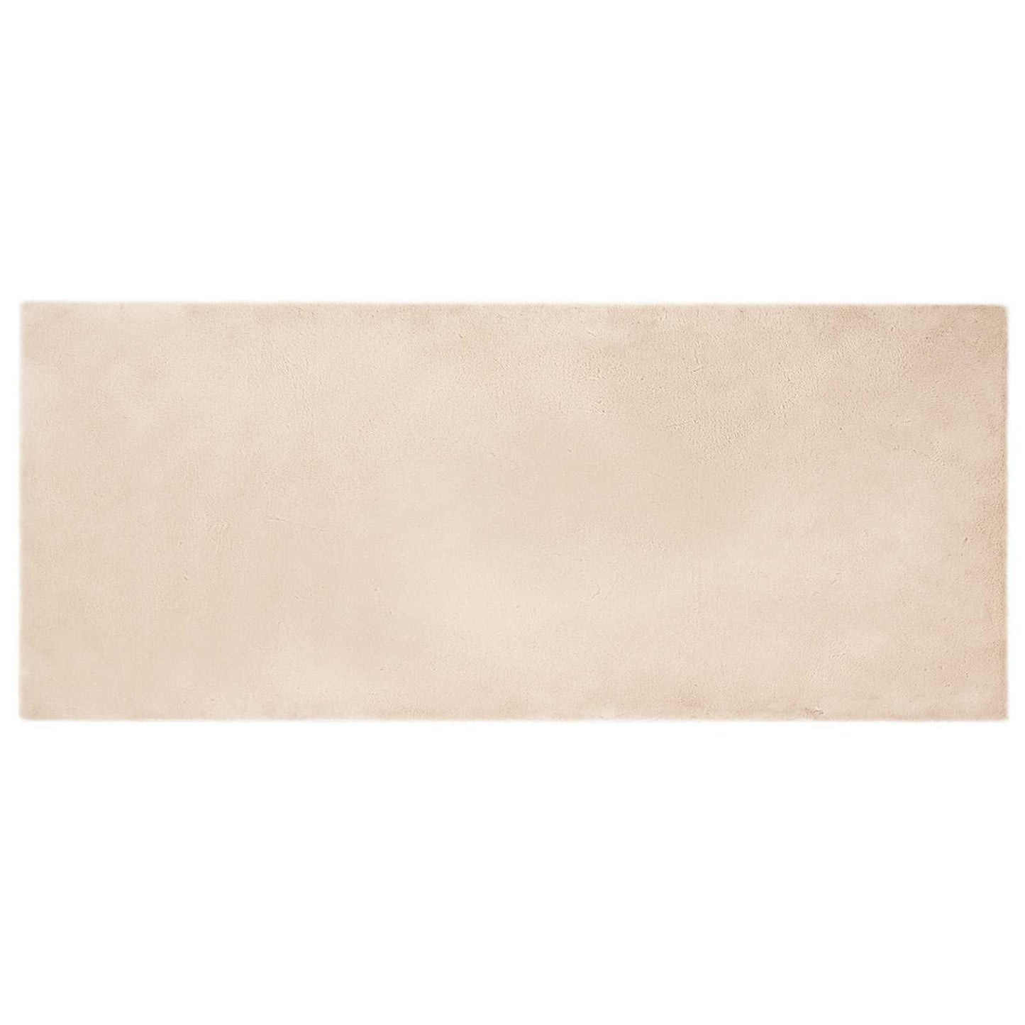 Skliikkerteppe i kunstig kaninpels OLITE Gråbrun 80 x 200 cm