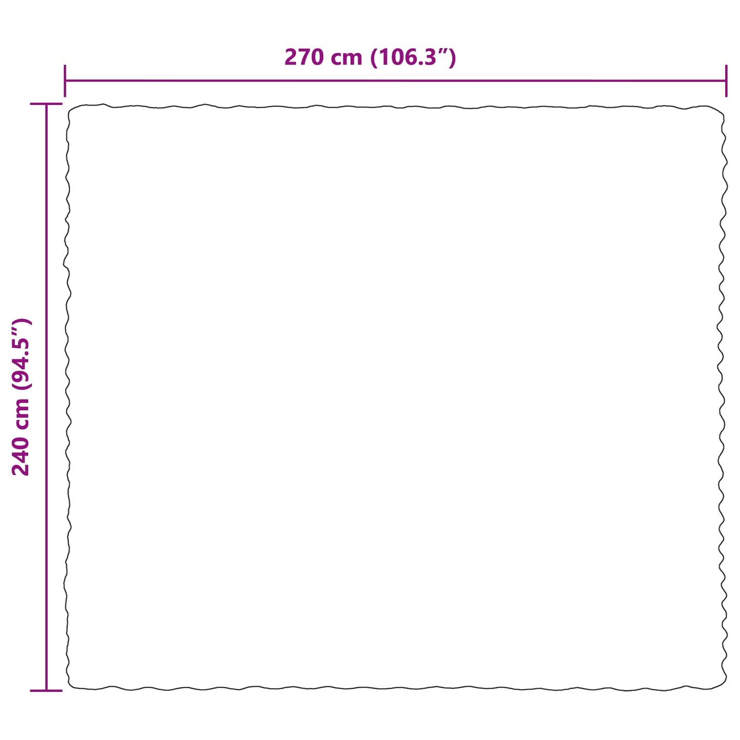 Anti-skli faux kaninullteppe Olite 4 pcs Grå 240 x 270 cm