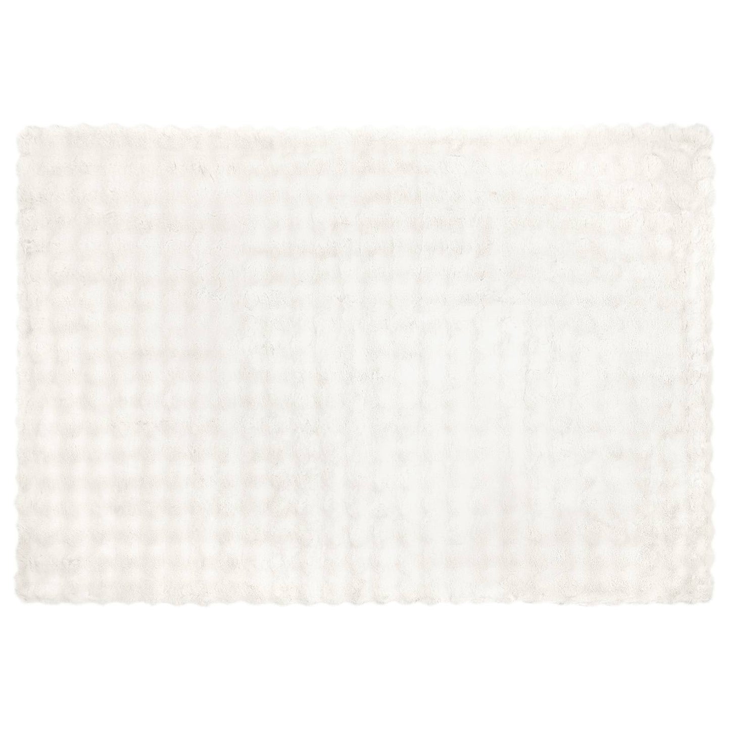Skliikkerteppe / pledd i kunstig kaninpels Olite Hvit Polyester