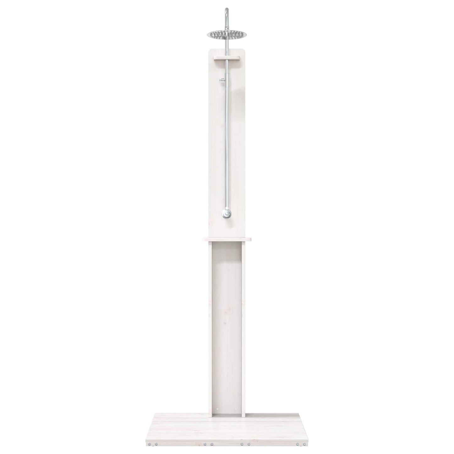 Utendørs dusj Hvit 75 x 76 x 217 cm Massiv furu