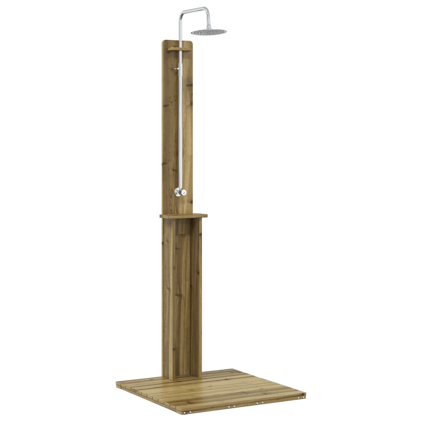 Utendørs dusj Naturlig 75 x 76 x 217 cm Impregnert furu