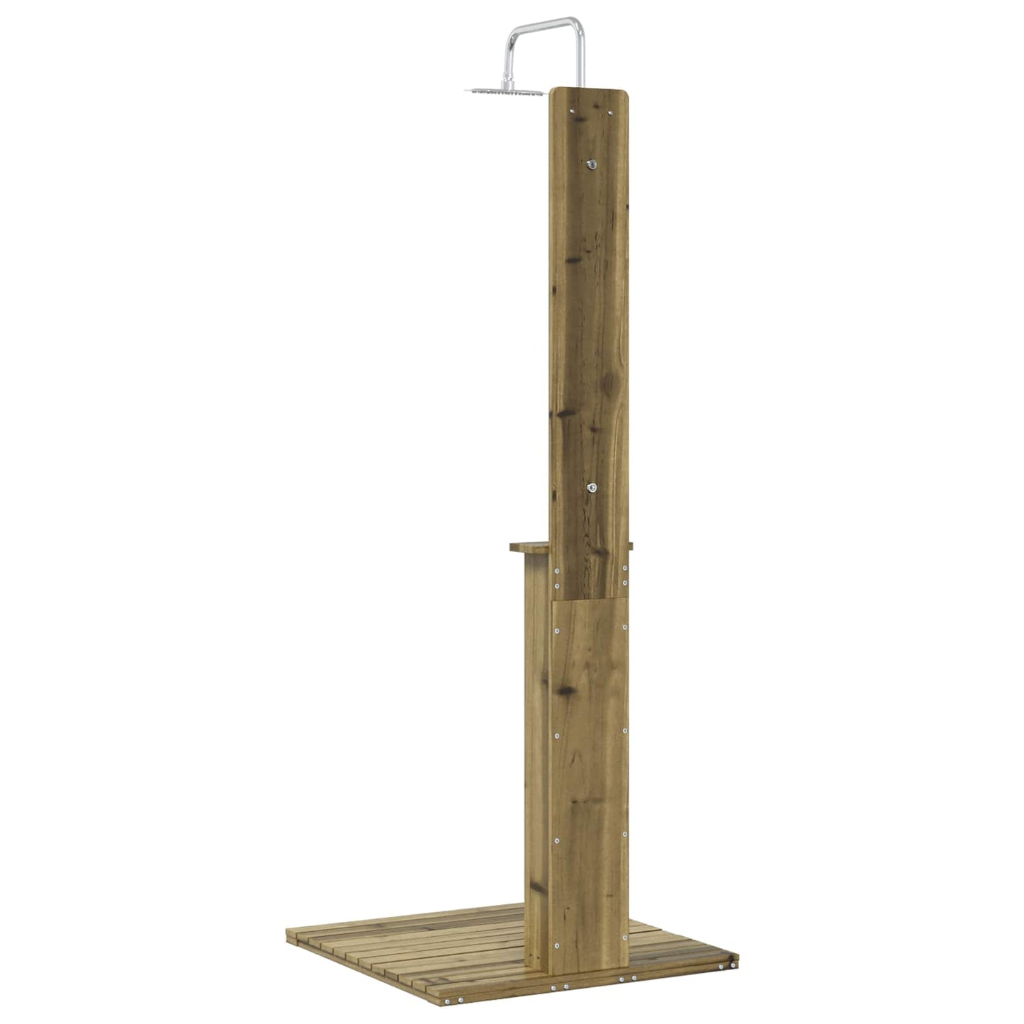 Utendørs dusj Naturlig 75 x 76 x 217 cm Impregnert furu