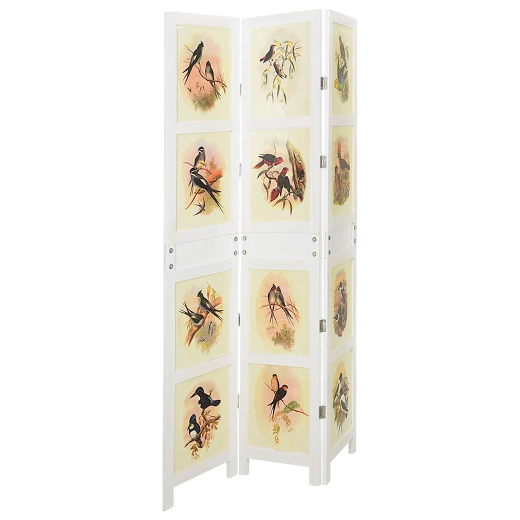 Romdivider Panel Hvit 106 x 165 cm MDF