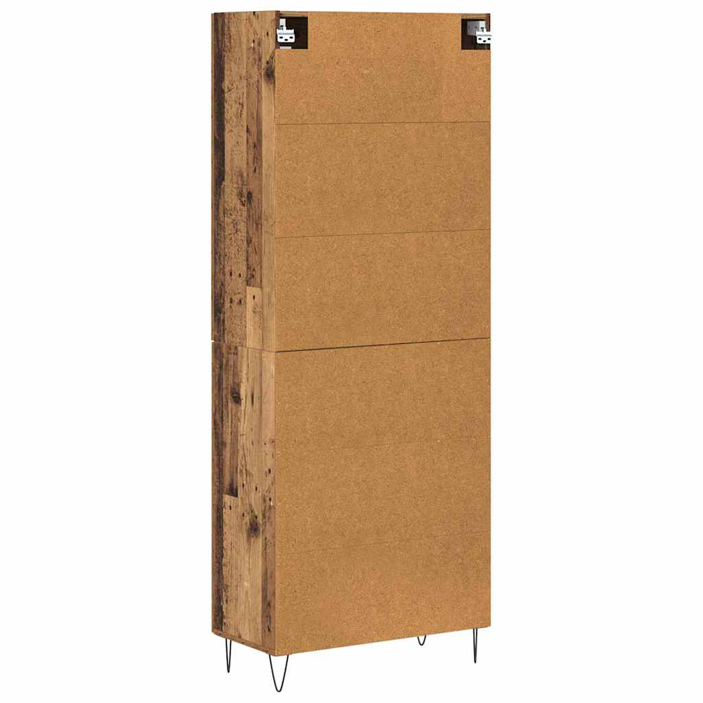 Høyskap 2 stk. Gammelt tre 69,5 x 34 x 180 cm Konstruert tre