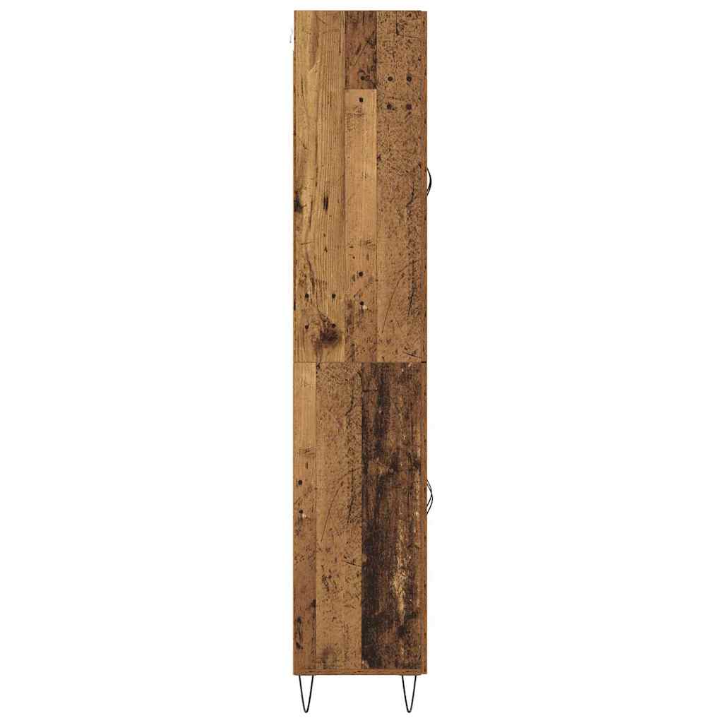 Høyskap 2 stk. Gammelt tre 69,5 x 34 x 180 cm Konstruert tre