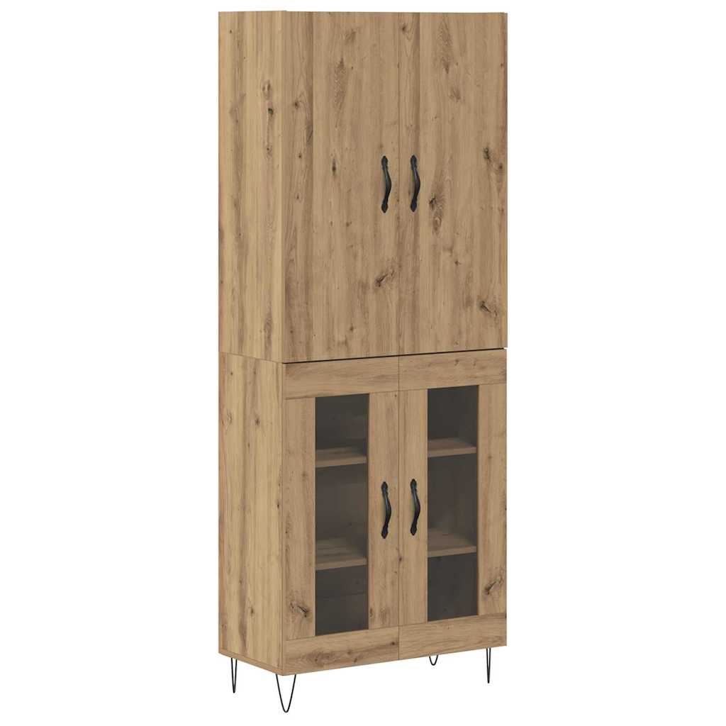 Høyskap 2 pcs Artisan Eik 69,5 x 34 x 180 cm Konstruert tre