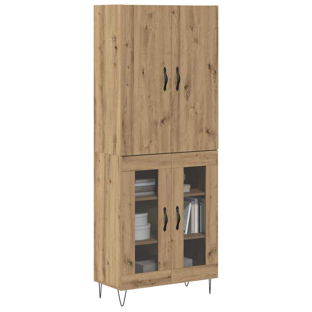 Høyskap 2 pcs Artisan Eik 69,5 x 34 x 180 cm Konstruert tre