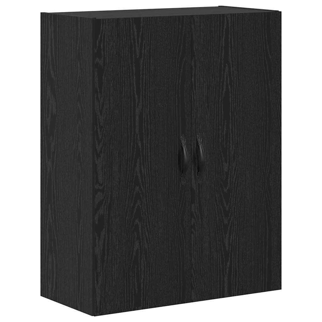 Høyskap 2 stk. Svart Eik 69,5 x 34 x 180 cm Konstruert tre