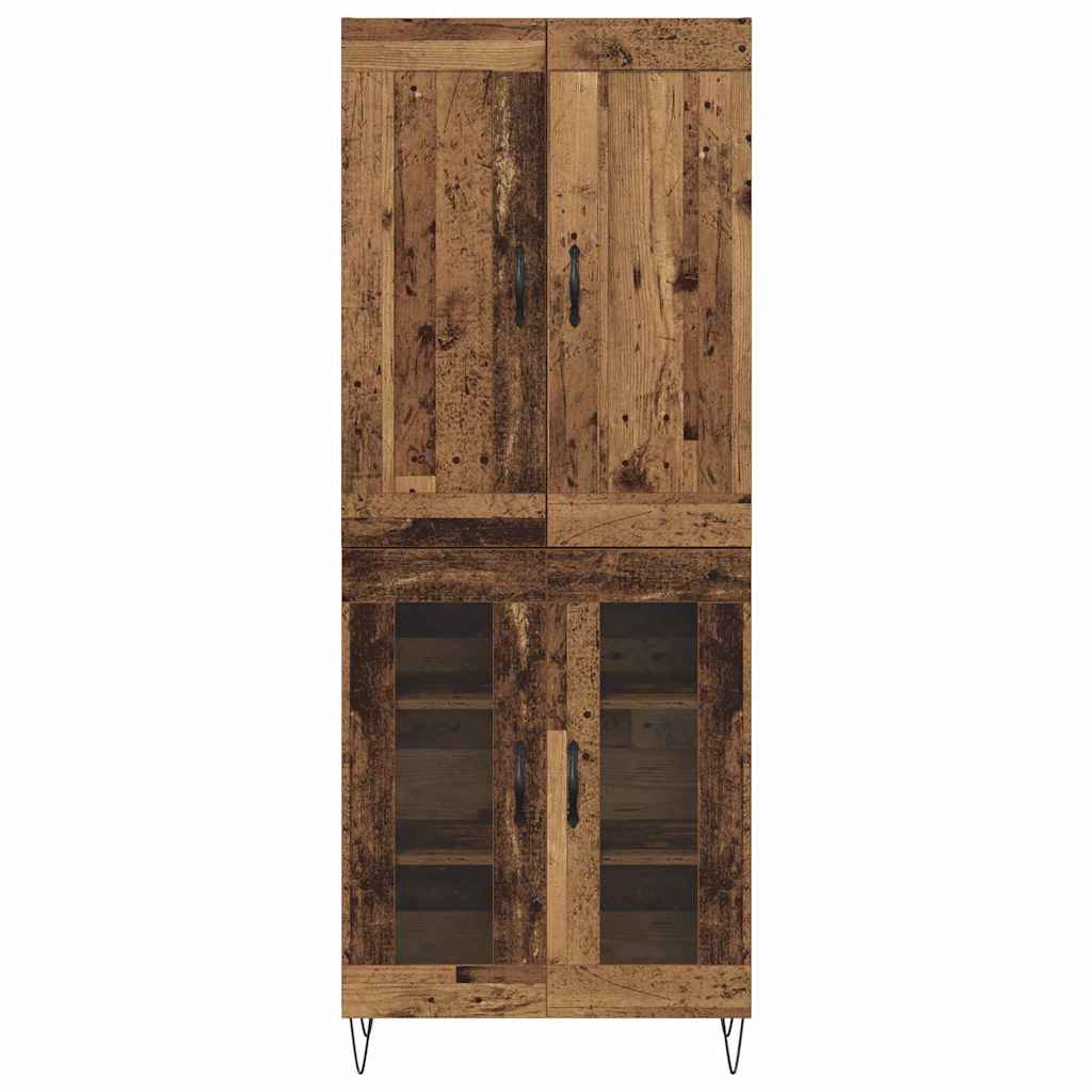 Høyskap Gamle tre 69,5 x 34 x 180 cm Konstruert tre