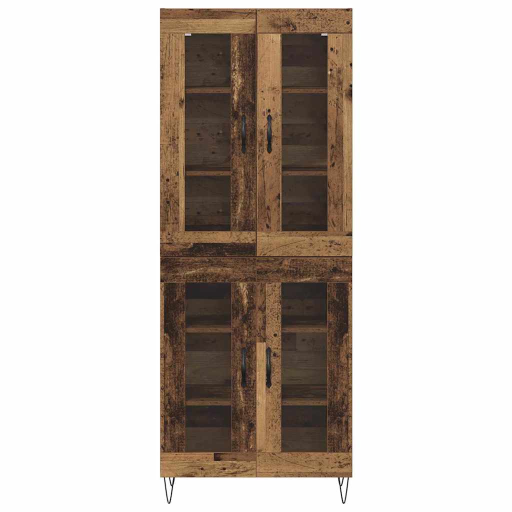 Høyskap Gamle tre 69,5 x 34 x 180 cm Konstruert tre