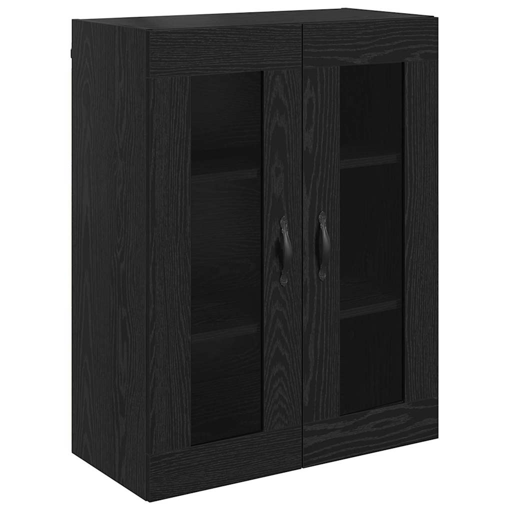 Høyskap Svart Eik 69,5 x 34 x 90 cm Konstruert tre