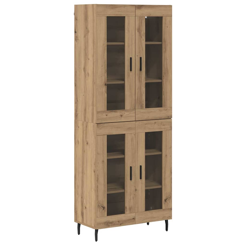 Høyskap 2 pcs Artisan Eik 69,5 x 34 x 180 cm Konstruert tre
