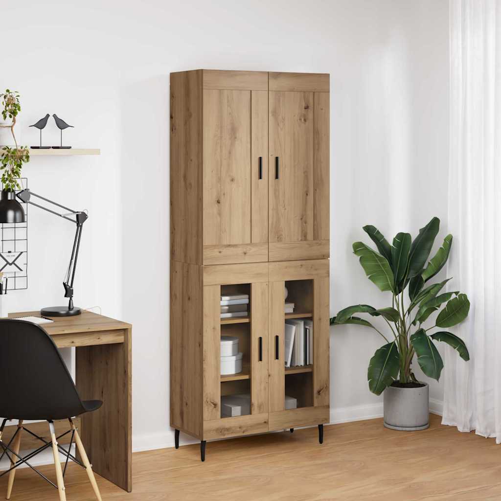 Høyskap 2 pcs Artisan Eik 69,5 x 34 x 180 cm Konstruert tre