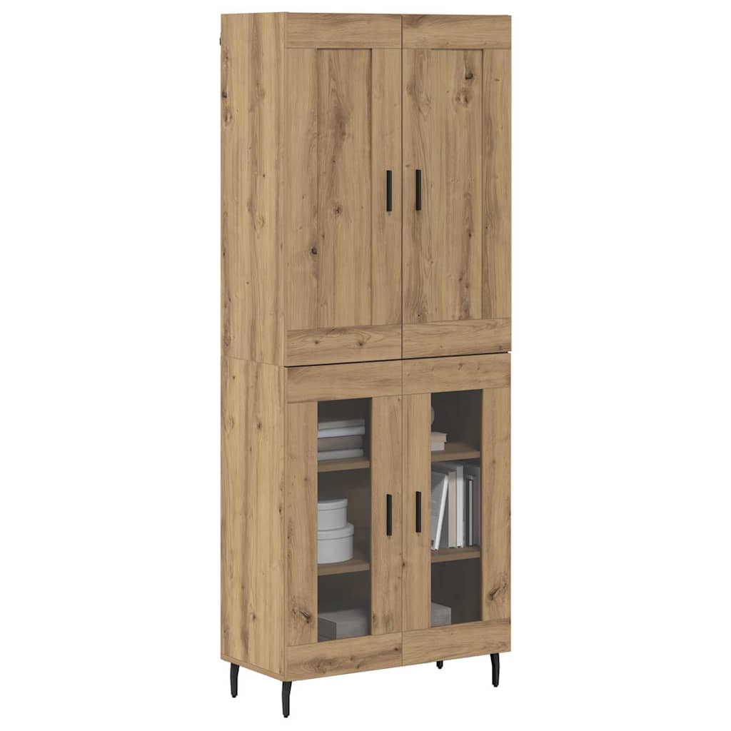 Høyskap 2 pcs Artisan Eik 69,5 x 34 x 180 cm Konstruert tre