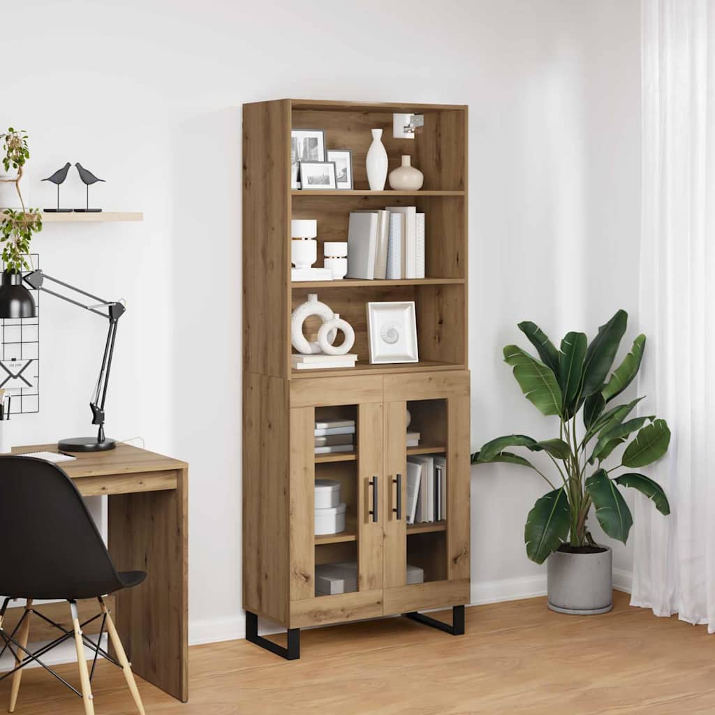 Høyskap 2 pcs Artisan Eik 69,5 x 34 x 180 cm Konstruert tre
