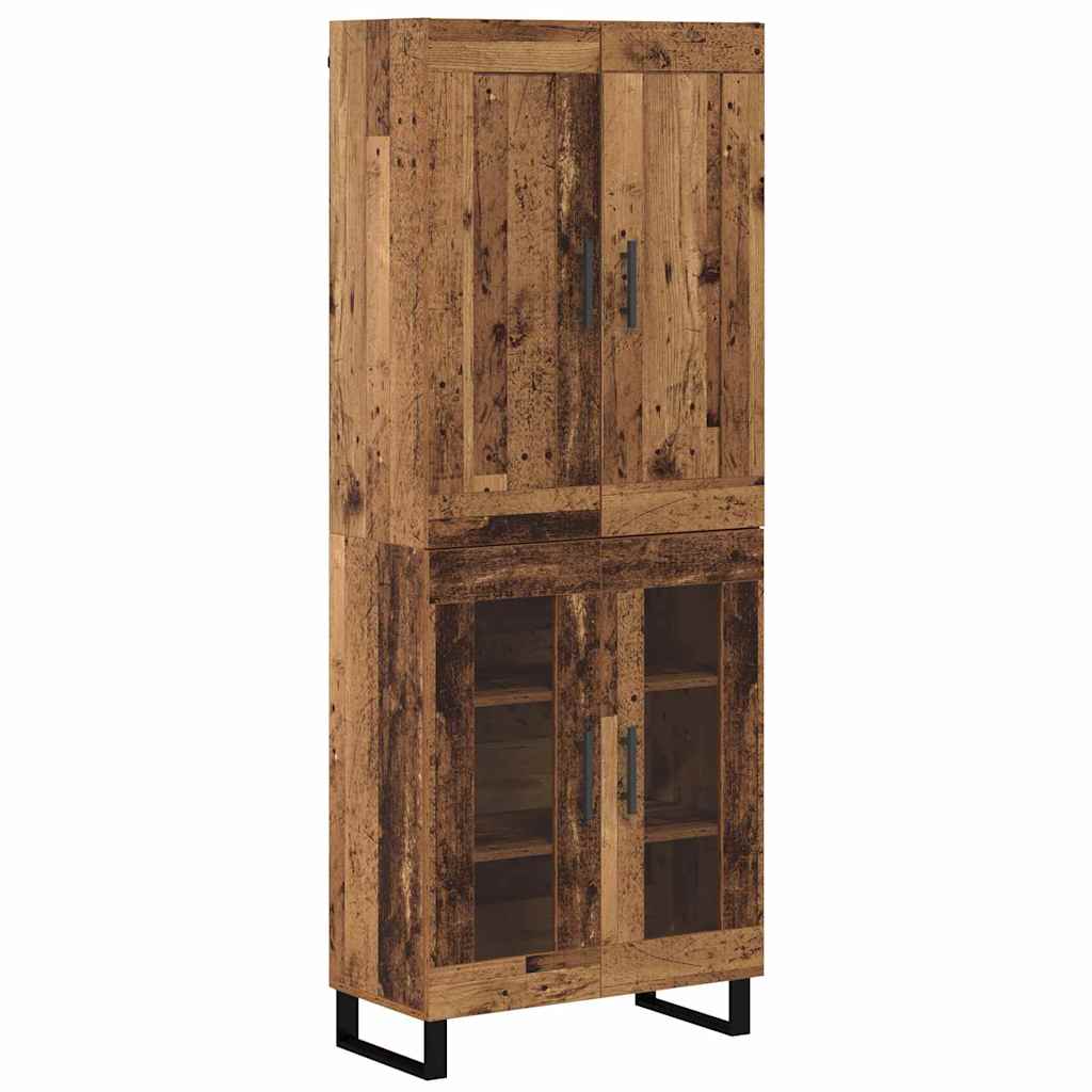 Høyskap Gammelt tre 69,5 x 34 x 180 cm Konstruert tre