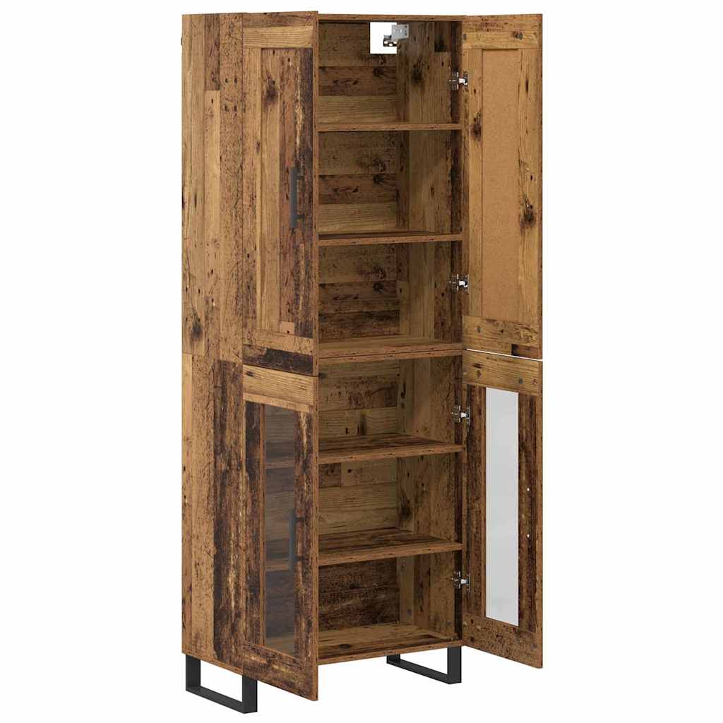 Høyskap Gammelt tre 69,5 x 34 x 180 cm Konstruert tre