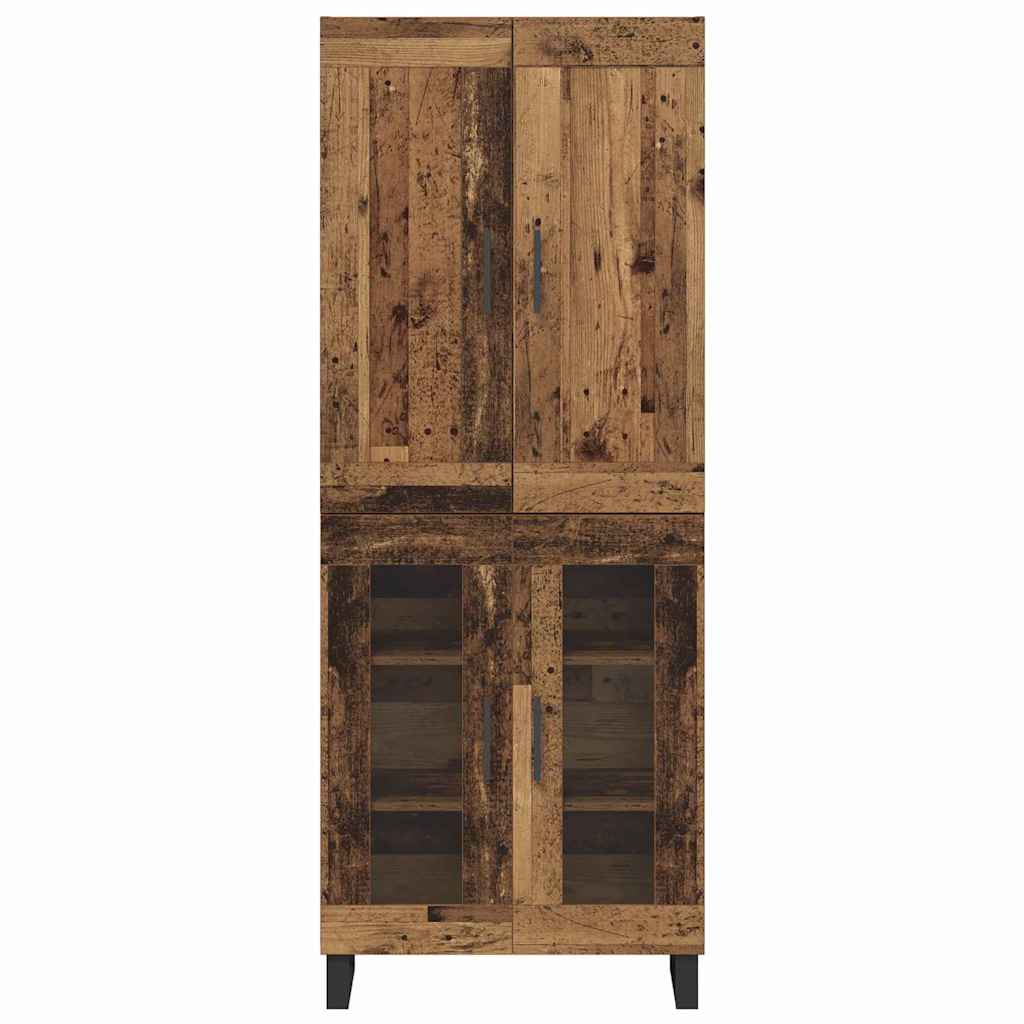 Høyskap Gammelt tre 69,5 x 34 x 180 cm Konstruert tre