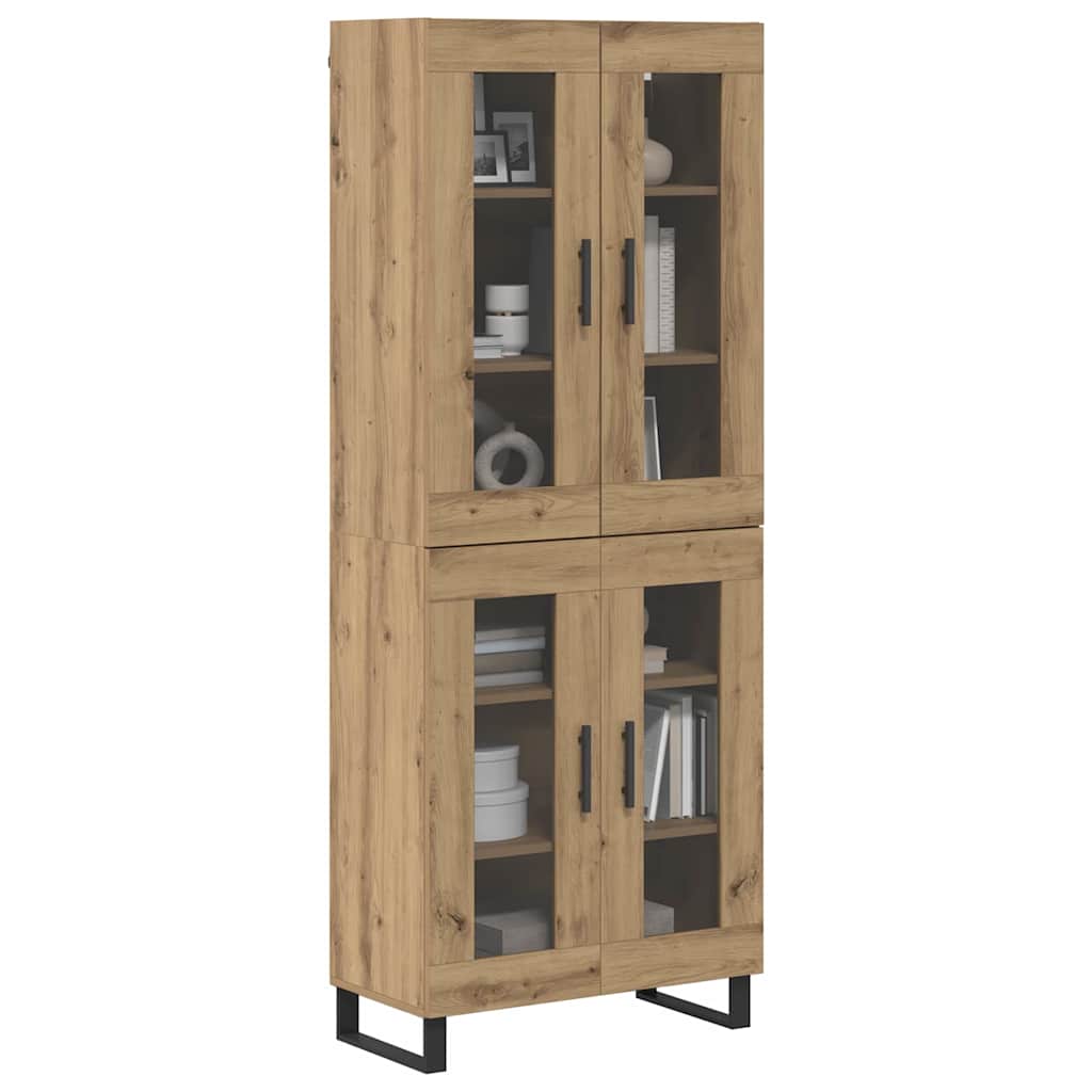 Høyskap 2 pcs Artisan Eik 69,5 x 34 x 180 cm Konstruert tre