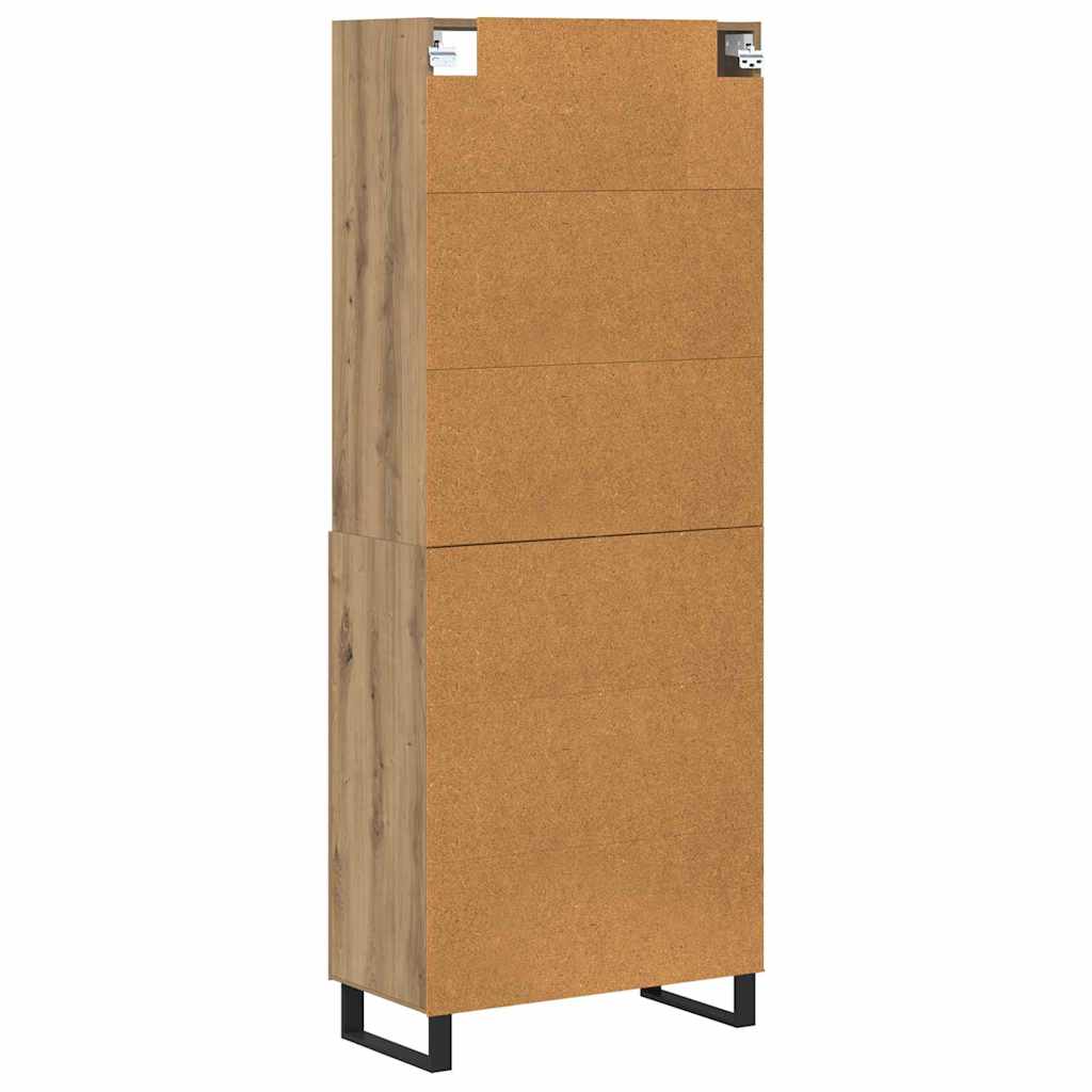 Høyskap 2 pcs Artisan Eik 69,5 x 34 x 180 cm